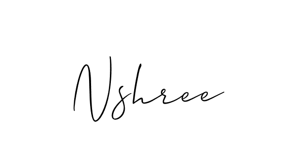 It looks lik you need a new signature style for name Nshree. Design unique handwritten (Allison_Script) signature with our free signature maker in just a few clicks. Nshree signature style 2 images and pictures png