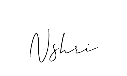 Best and Professional Signature Style for Nshri. Allison_Script Best Signature Style Collection. Nshri signature style 2 images and pictures png