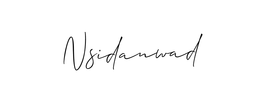if you are searching for the best signature style for your name Nsidanwad. so please give up your signature search. here we have designed multiple signature styles  using Allison_Script. Nsidanwad signature style 2 images and pictures png