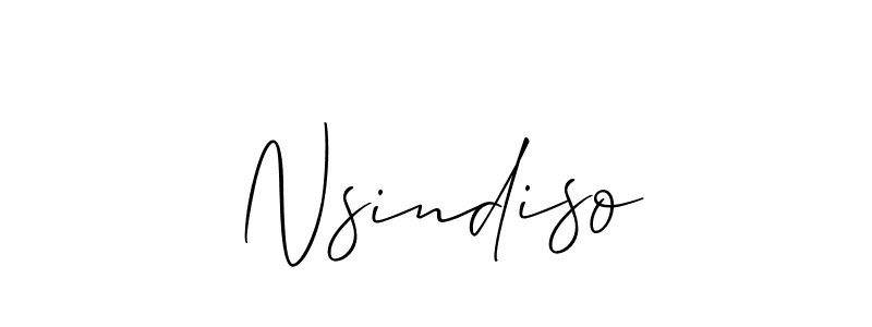 Best and Professional Signature Style for Nsindiso. Allison_Script Best Signature Style Collection. Nsindiso signature style 2 images and pictures png