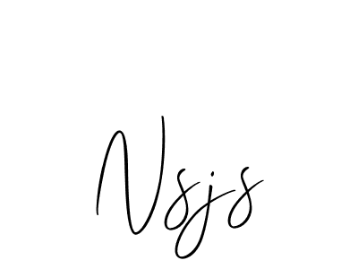 if you are searching for the best signature style for your name Nsjs. so please give up your signature search. here we have designed multiple signature styles  using Allison_Script. Nsjs signature style 2 images and pictures png
