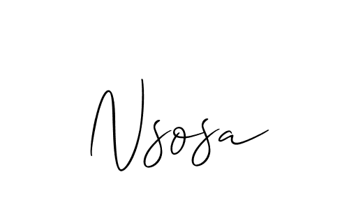 Once you've used our free online signature maker to create your best signature Allison_Script style, it's time to enjoy all of the benefits that Nsosa name signing documents. Nsosa signature style 2 images and pictures png