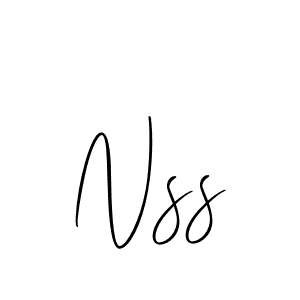 Also we have Nss name is the best signature style. Create professional handwritten signature collection using Allison_Script autograph style. Nss signature style 2 images and pictures png