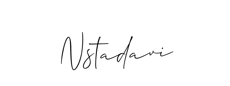 How to Draw Nstadavi signature style? Allison_Script is a latest design signature styles for name Nstadavi. Nstadavi signature style 2 images and pictures png