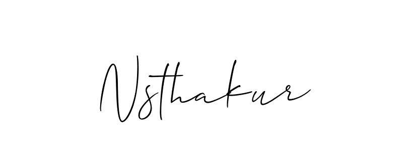 Also You can easily find your signature by using the search form. We will create Nsthakur name handwritten signature images for you free of cost using Allison_Script sign style. Nsthakur signature style 2 images and pictures png