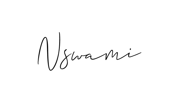 if you are searching for the best signature style for your name Nswami. so please give up your signature search. here we have designed multiple signature styles  using Allison_Script. Nswami signature style 2 images and pictures png
