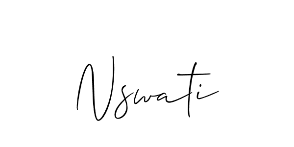 You can use this online signature creator to create a handwritten signature for the name Nswati. This is the best online autograph maker. Nswati signature style 2 images and pictures png