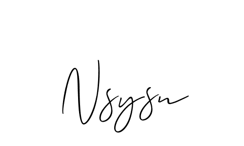 Make a short Nsysn signature style. Manage your documents anywhere anytime using Allison_Script. Create and add eSignatures, submit forms, share and send files easily. Nsysn signature style 2 images and pictures png