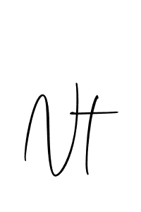 How to make Nt signature? Allison_Script is a professional autograph style. Create handwritten signature for Nt name. Nt signature style 2 images and pictures png