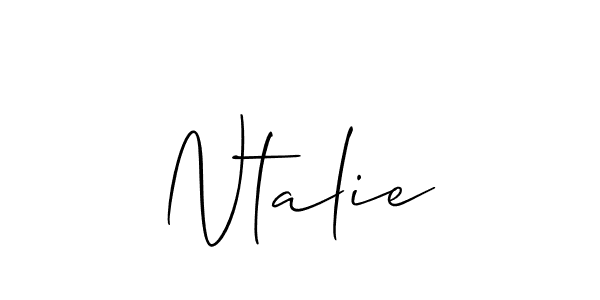 How to make Ntalie signature? Allison_Script is a professional autograph style. Create handwritten signature for Ntalie name. Ntalie signature style 2 images and pictures png