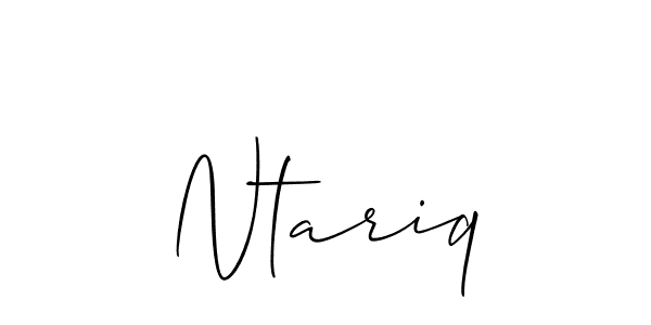 Also we have Ntariq name is the best signature style. Create professional handwritten signature collection using Allison_Script autograph style. Ntariq signature style 2 images and pictures png