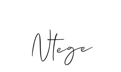 It looks lik you need a new signature style for name Ntege. Design unique handwritten (Allison_Script) signature with our free signature maker in just a few clicks. Ntege signature style 2 images and pictures png