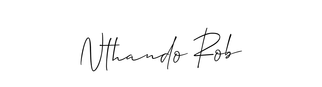 Make a beautiful signature design for name Nthando Rob. Use this online signature maker to create a handwritten signature for free. Nthando Rob signature style 2 images and pictures png