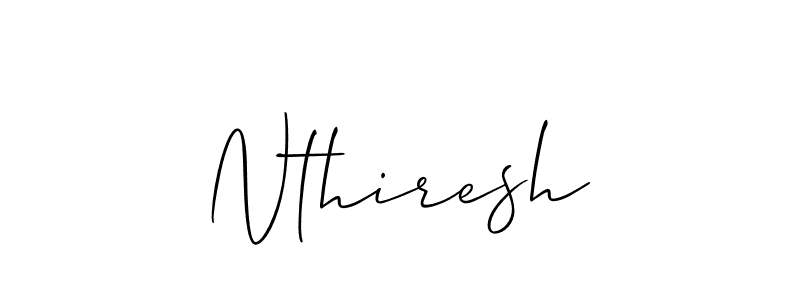 Design your own signature with our free online signature maker. With this signature software, you can create a handwritten (Allison_Script) signature for name Nthiresh. Nthiresh signature style 2 images and pictures png