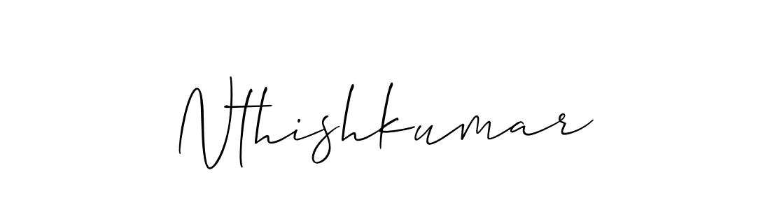 It looks lik you need a new signature style for name Nthishkumar. Design unique handwritten (Allison_Script) signature with our free signature maker in just a few clicks. Nthishkumar signature style 2 images and pictures png