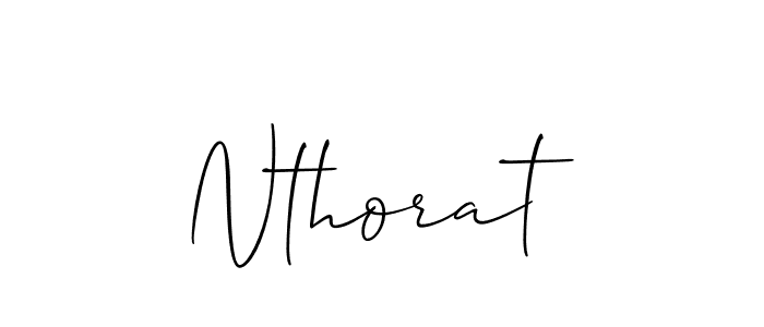 Similarly Allison_Script is the best handwritten signature design. Signature creator online .You can use it as an online autograph creator for name Nthorat. Nthorat signature style 2 images and pictures png