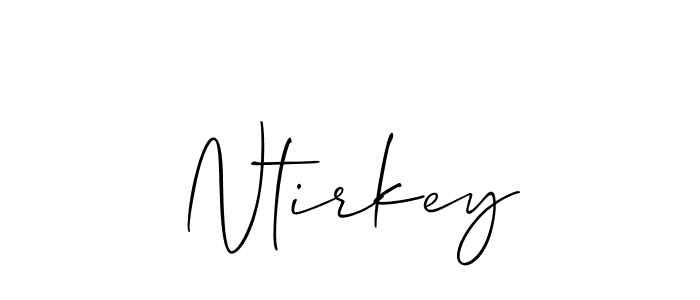 Also You can easily find your signature by using the search form. We will create Ntirkey name handwritten signature images for you free of cost using Allison_Script sign style. Ntirkey signature style 2 images and pictures png