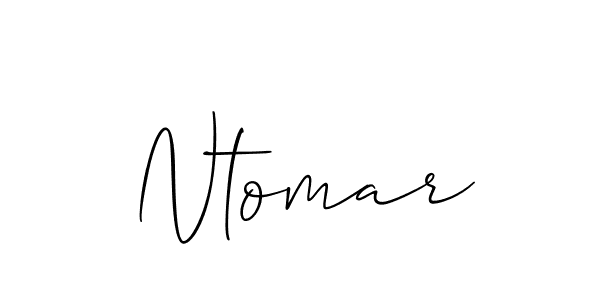 How to make Ntomar signature? Allison_Script is a professional autograph style. Create handwritten signature for Ntomar name. Ntomar signature style 2 images and pictures png