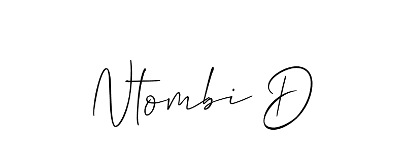 Also You can easily find your signature by using the search form. We will create Ntombi D name handwritten signature images for you free of cost using Allison_Script sign style. Ntombi D signature style 2 images and pictures png