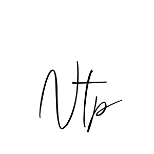 Design your own signature with our free online signature maker. With this signature software, you can create a handwritten (Allison_Script) signature for name Ntp. Ntp signature style 2 images and pictures png
