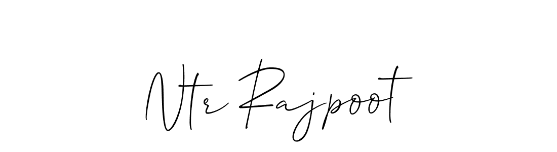 Make a beautiful signature design for name Ntr Rajpoot. With this signature (Allison_Script) style, you can create a handwritten signature for free. Ntr Rajpoot signature style 2 images and pictures png