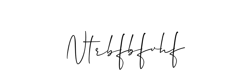 The best way (Allison_Script) to make a short signature is to pick only two or three words in your name. The name Ntrbfbfvhf include a total of six letters. For converting this name. Ntrbfbfvhf signature style 2 images and pictures png