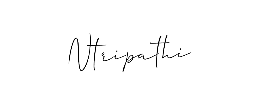 Design your own signature with our free online signature maker. With this signature software, you can create a handwritten (Allison_Script) signature for name Ntripathi. Ntripathi signature style 2 images and pictures png