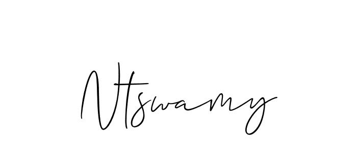 Design your own signature with our free online signature maker. With this signature software, you can create a handwritten (Allison_Script) signature for name Ntswamy. Ntswamy signature style 2 images and pictures png