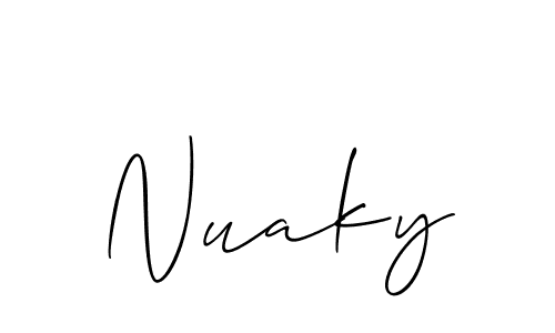 Best and Professional Signature Style for Nuaky. Allison_Script Best Signature Style Collection. Nuaky signature style 2 images and pictures png