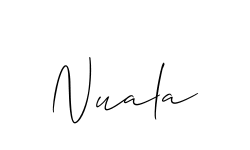 Create a beautiful signature design for name Nuala. With this signature (Allison_Script) fonts, you can make a handwritten signature for free. Nuala signature style 2 images and pictures png