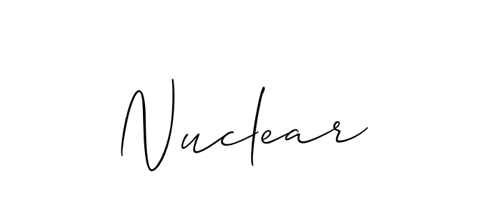 You should practise on your own different ways (Allison_Script) to write your name (Nuclear) in signature. don't let someone else do it for you. Nuclear signature style 2 images and pictures png