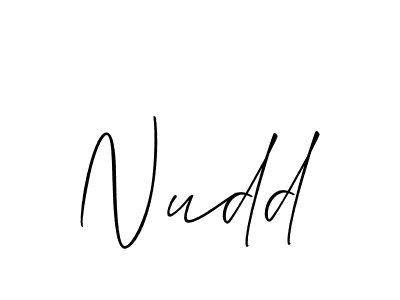 How to make Nudd name signature. Use Allison_Script style for creating short signs online. This is the latest handwritten sign. Nudd signature style 2 images and pictures png