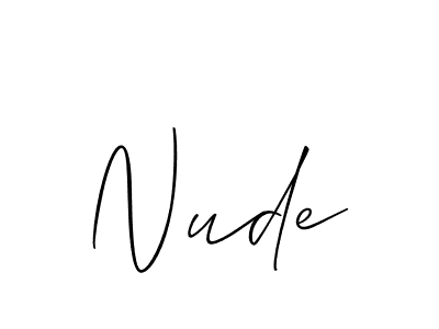 Make a beautiful signature design for name Nude. Use this online signature maker to create a handwritten signature for free. Nude signature style 2 images and pictures png