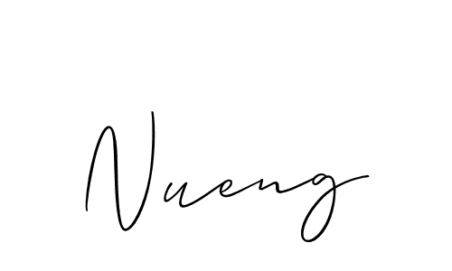 Create a beautiful signature design for name Nueng. With this signature (Allison_Script) fonts, you can make a handwritten signature for free. Nueng signature style 2 images and pictures png