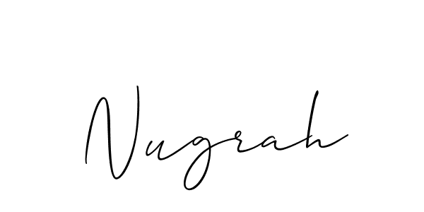 Also we have Nugrah name is the best signature style. Create professional handwritten signature collection using Allison_Script autograph style. Nugrah signature style 2 images and pictures png