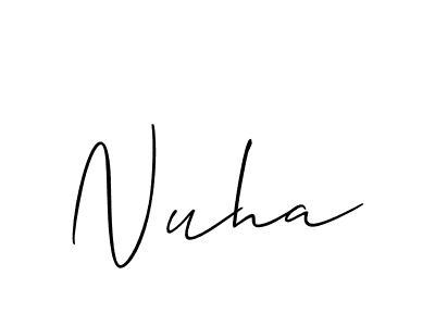 It looks lik you need a new signature style for name Nuha. Design unique handwritten (Allison_Script) signature with our free signature maker in just a few clicks. Nuha signature style 2 images and pictures png