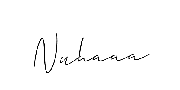 The best way (Allison_Script) to make a short signature is to pick only two or three words in your name. The name Nuhaaa include a total of six letters. For converting this name. Nuhaaa signature style 2 images and pictures png