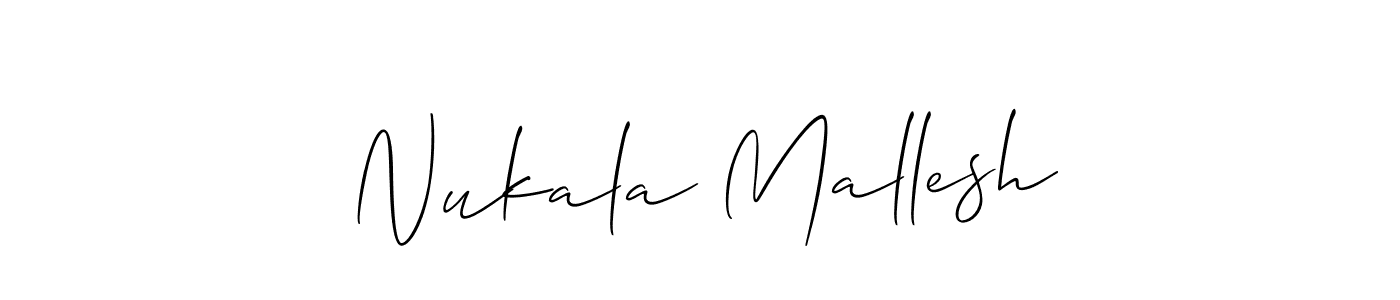 Make a beautiful signature design for name Nukala Mallesh. Use this online signature maker to create a handwritten signature for free. Nukala Mallesh signature style 2 images and pictures png