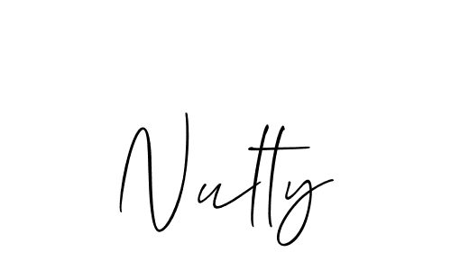 How to Draw Nulty signature style? Allison_Script is a latest design signature styles for name Nulty. Nulty signature style 2 images and pictures png