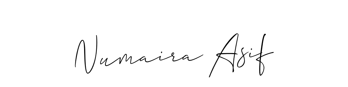 if you are searching for the best signature style for your name Numaira Asif. so please give up your signature search. here we have designed multiple signature styles  using Allison_Script. Numaira Asif signature style 2 images and pictures png