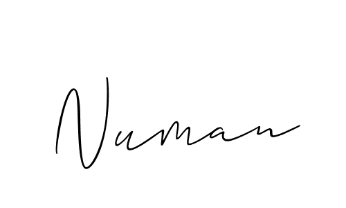 You should practise on your own different ways (Allison_Script) to write your name (Numan) in signature. don't let someone else do it for you. Numan signature style 2 images and pictures png