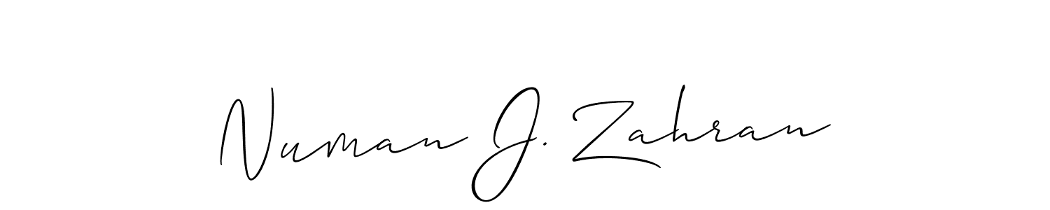 Once you've used our free online signature maker to create your best signature Allison_Script style, it's time to enjoy all of the benefits that Numan J. Zahran name signing documents. Numan J. Zahran signature style 2 images and pictures png