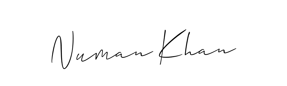 Similarly Allison_Script is the best handwritten signature design. Signature creator online .You can use it as an online autograph creator for name Numan Khan. Numan Khan signature style 2 images and pictures png