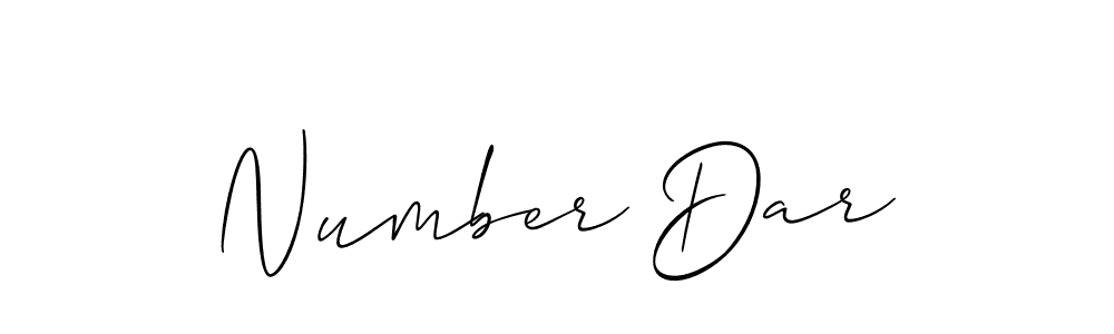 Create a beautiful signature design for name Number Dar. With this signature (Allison_Script) fonts, you can make a handwritten signature for free. Number Dar signature style 2 images and pictures png