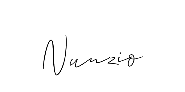 Design your own signature with our free online signature maker. With this signature software, you can create a handwritten (Allison_Script) signature for name Nunzio. Nunzio signature style 2 images and pictures png