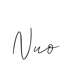 Best and Professional Signature Style for Nuo. Allison_Script Best Signature Style Collection. Nuo signature style 2 images and pictures png