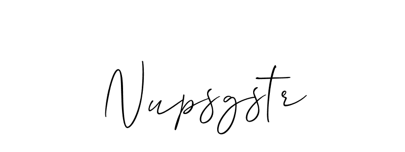 Once you've used our free online signature maker to create your best signature Allison_Script style, it's time to enjoy all of the benefits that Nupsgstr name signing documents. Nupsgstr signature style 2 images and pictures png