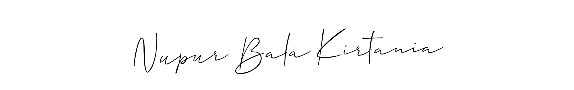Once you've used our free online signature maker to create your best signature Allison_Script style, it's time to enjoy all of the benefits that Nupur Bala Kirtania name signing documents. Nupur Bala Kirtania signature style 2 images and pictures png
