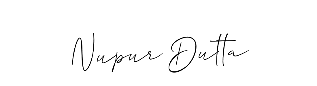 Nupur Dutta stylish signature style. Best Handwritten Sign (Allison_Script) for my name. Handwritten Signature Collection Ideas for my name Nupur Dutta. Nupur Dutta signature style 2 images and pictures png