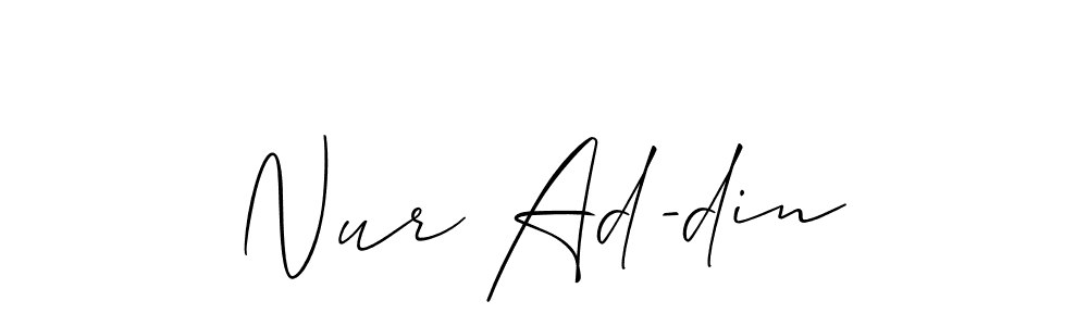 Check out images of Autograph of Nur Ad-din name. Actor Nur Ad-din Signature Style. Allison_Script is a professional sign style online. Nur Ad-din signature style 2 images and pictures png